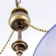 Iluminat interior - Lustra realizata manual design rustic ARTDESIGN, patina/ albastru-cobalt