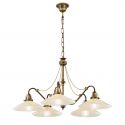 Lustra realizata manual design rustic ARTDESIGN 5L, patina/ champagne