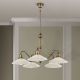 Candelabre, Lustre - Lustra realizata manual design rustic ARTDESIGN 5L, patina/ champagne