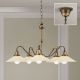 Candelabre, Lustre - Lustra realizata manual design rustic ARTDESIGN 5L, patina/ champagne