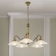 Candelabre, Lustre - Lustra realizata manual design rustic ARTDESIGN 5L, patina/ champagne