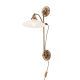 Aplice, corpuri de iluminat pentru pereti - Aplica de perete realizata manual design rustic ARTDESIGN, patina/ champagne