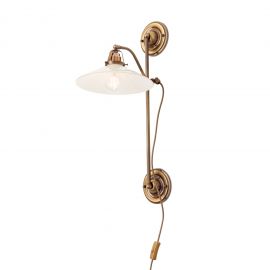 Aplice, corpuri de iluminat pentru pereti - Aplica de perete realizata manual design rustic ARTDESIGN, patina/ champagne
