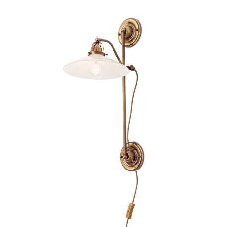 Aplice, corpuri de iluminat pentru pereti - Aplica de perete realizata manual design rustic ARTDESIGN, patina/ champagne