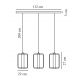 Pendule, Lustre suspendate - Lustra cu 3 pendule stil modern Japandi Cardine