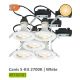 Spoturi tavan fals - Set de 5 spoturi incastrabile directionabile cu bec GU10 2700K Canis alb
