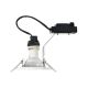 Spoturi tavan fals - Set de 5 spoturi incastrabile directionabile cu bec GU10 2700K Canis alb