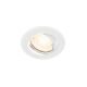 Spoturi tavan fals - Set de 5 spoturi incastrabile directionabile cu bec GU10 2700K Canis alb