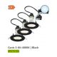 Spoturi tavan fals - Set de 3 spoturi incastrabile directionabile cu bec GU10 4000K Canis negru