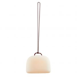Lampi decorative si solare - Lampa LED portabila de exterior design nordic IP65 Kettle To-Go Battery red