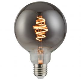 Becuri E27 - Bec decorativ Spiral E27 G125 Smoked Dimabil
