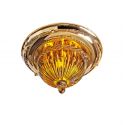 Plafoniera clasica LUX realizata manual Amber 48cm