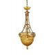 Candelabre, Lustre - Lustra suspendata clasica LUX realizata manual Amber