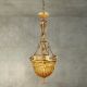 Candelabre, Lustre - Lustra suspendata clasica LUX realizata manual Amber