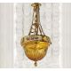 Candelabre, Lustre - Lustra suspendata clasica LUX realizata manual Amber