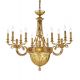 Candelabru clasic LUX realizat manual Amber