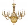 Candelabru clasic LUX realizat manual Amber
