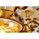 Corpuri de iluminat Lustre pentru casa scarii - Candelabru XL clasic LUX realizat manual Amber