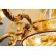 Corpuri de iluminat Lustre pentru casa scarii - Candelabru XL clasic LUX realizat manual Amber