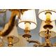 Corpuri de iluminat Lustre pentru casa scarii - Candelabru XL clasic LUX realizat manual Amber