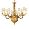 Candelabru XL clasic LUX realizat manual Amber