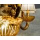 Candelabre, Lustre - Candelabru cu 3 brate clasic LUX realizat manual Amber