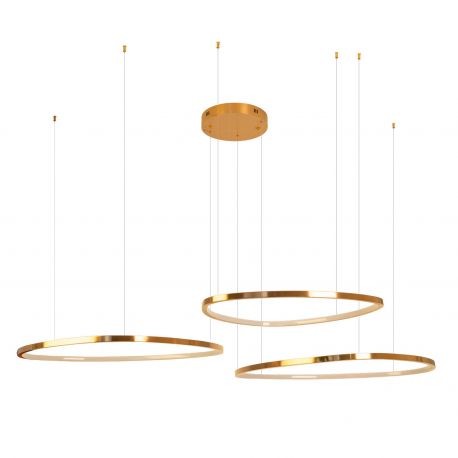 Pendule, Lustre suspendate - Lustra LED cu 3 inele suspendate Cayenne 3