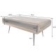 Masute Living - Masuta design industrial vintage Alpha 90cm Sheesham stone