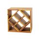 Masute Living - Raft pentru sticle vin/ Masuta laterala CUBUS 40cm sheesham
