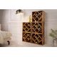 Masute Living - Raft pentru sticle vin/ Masuta laterala CUBUS 40cm sheesham