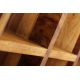 Masute Living - Raft pentru sticle vin/ Masuta laterala CUBUS 40cm sheesham
