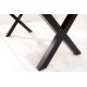 Mese dining - Masa design industrial Amazonas X 180cm natur Sheesham