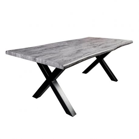 Mese dining - Masa design industrial WILD 160cm, gri