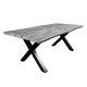 Mese dining - Masa design industrial WILD 200cm, gri
