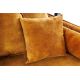 Canapele - Canapea confortabila Heaven 205cm, catifea galben mustar