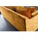 Canapele - Canapea confortabila Heaven 205cm, catifea galben mustar
