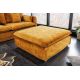 Banchete-Tabureti - Taburete confortabil, suport pentru picioare Heaven 100cm, catifea galben mustar