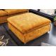 Banchete-Tabureti - Taburete confortabil, suport pentru picioare Heaven 100cm, catifea galben mustar