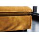 Banchete-Tabureti - Taburete confortabil, suport pentru picioare Heaven 100cm, catifea galben mustar
