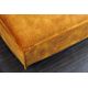 Banchete-Tabureti - Taburete confortabil, suport pentru picioare Heaven 100cm, catifea galben mustar