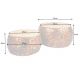 Masute Living - Set de 2 masute design unicat Stone Mosaic, cupru