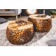Masute Living - Set de 2 masute design unicat Stone Mosaic, cupru