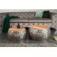 Masute Living - Set de 2 masute design unicat Stone Mosaic, argintiu