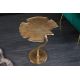 Masute Living - Masuta auxiliara cu aspect deosebit Ginkgo Leafs 53cm, auriu