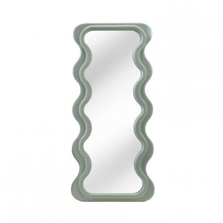 Oglinzi - Oglinda de perete design modern CURVY 160cm, verde salvie