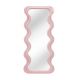 Oglinda de perete design modern CURVY 160cm, roz
