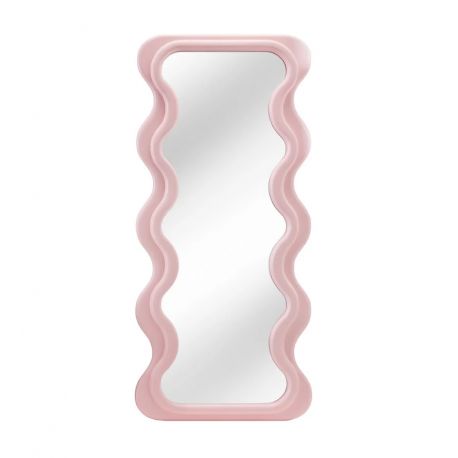 Oglinzi - Oglinda de perete design modern CURVY 160cm, roz