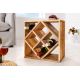 Masute Living - Raft pentru sticle vin/ Masuta laterala CUBUS 40cm mango