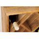 Masute Living - Raft pentru sticle vin/ Masuta laterala CUBUS 40cm mango