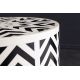 Masute Living - Masuta auxiliara design unicat Bone Inlay 45cm